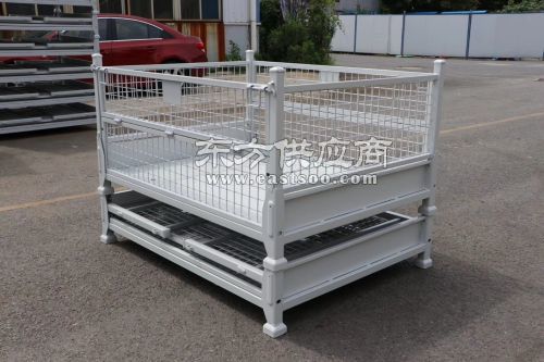 金屬周轉箱鐵皮箱車間重型箱鐵屑箱物料箱大鐵框鐵質零件框圖片